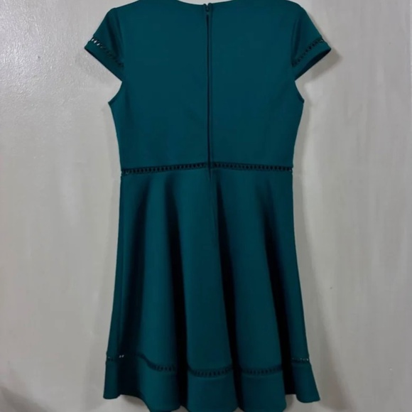 Francesca's Green Mini Holiday Dress - Picture 2 of 5
